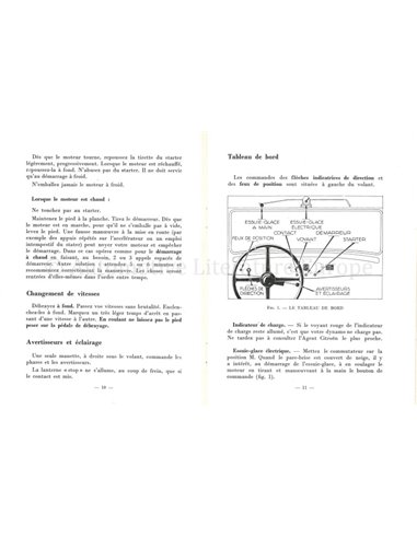 1952 CITROËN LES 45 BETRIEBSANLEITUNG FRANZÖSISCH