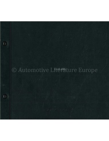 2003 MERCEDES BENZ CL 65 AMG HARDCOVER BROCHURE NEDERLANDS