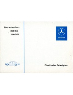 1976 MERCEDES BENZ 280 SE SEL ELECTRISCH SCHEMA DUITS