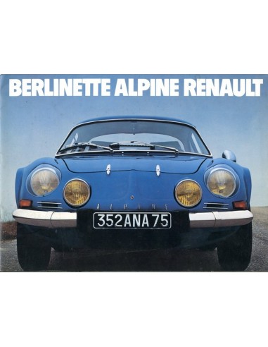 1976 ALPINE BERLINETTE BROCHURE FRANS