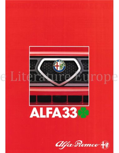 1984 ALFA ROMEO 33 QUADRIFOGLIO VERDE BROCHURE GERMAN