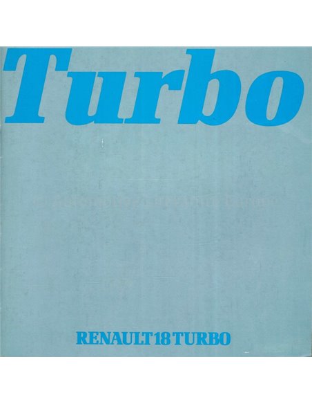 1980 RENAULT 18 BROCHURE NEDERLANDS