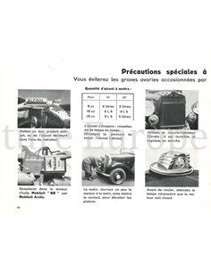 1934 CITROËN ROSALIE  INSTRUCTIEBOEKJE FRANS 2