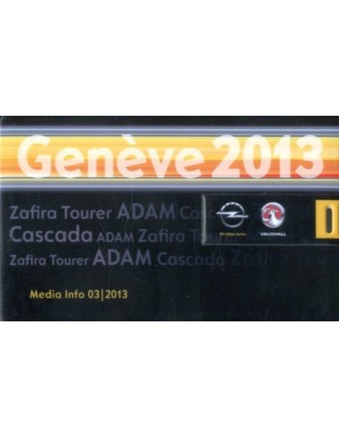 2013 OPEL & VAUXHALL GENEVE PERSMAP USB