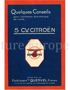 CITROEN 5 C.V. SMEERGIDS FRANS