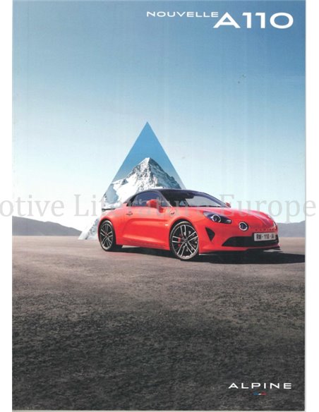 2022 ALPINE A110 BROCHURE FRENCH