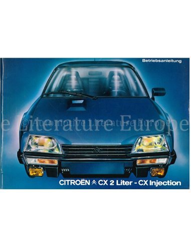 1983 CITROEN CX BETRIEBSANLEITUNG DEUTSCH
