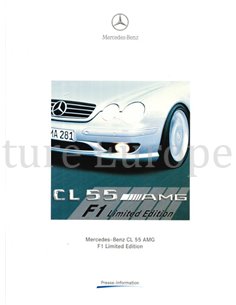 2000 MERCEDES BENZ CL 55 AMG F1 LIMITED EDITION PERSMAP DUITS