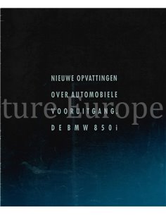 1989 BMW 8 SERIE COUPE BROCHURE NEDERLANDS