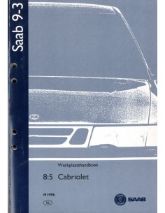 1998 SAAB 9-3 CABRIOLET WERKPLAATSHANDBOEK NEDERLANDS