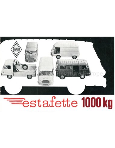 1970 RENAULT ESTAFETTE 1000KG PROSPEKT NIEDERLÄNDISCH 