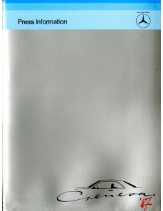 1987 MERCEDES BENZ GENEVE PROGRAMMA PERSMAP ENGELS
