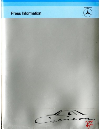 1987 MERCEDES BENZ GENEVE PROGRAMMA PERSMAP ENGELS