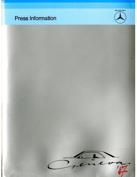 1987 MERCEDES BENZ GENEVE PROGRAMMA PERSMAP ENGELS