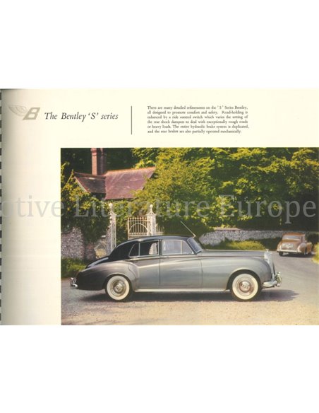 1960 BENTLEY S2 SERIES BROCHURE ENGLISH