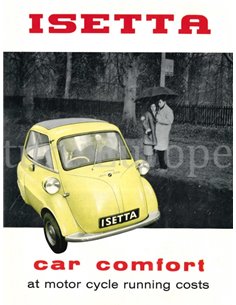 1957 BMW ISETTA BROCHURE ENGELS