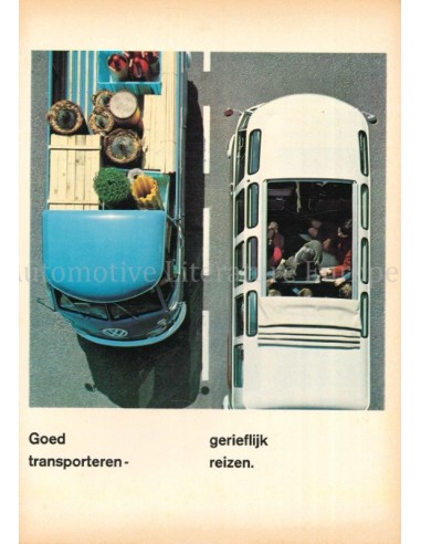 1966 VOLKSWAGEN TRANSPORTER BROCHURE DUTCH