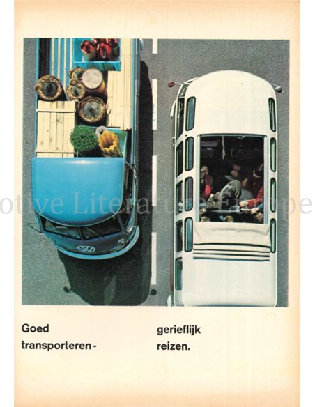 1966 VOLKSWAGEN TRANSPORTER BROCHURE NEDERLANDS