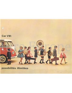 1962 VOLKSWAGEN TRANSPORTER PROSPEKT FRANZÖSISCH
