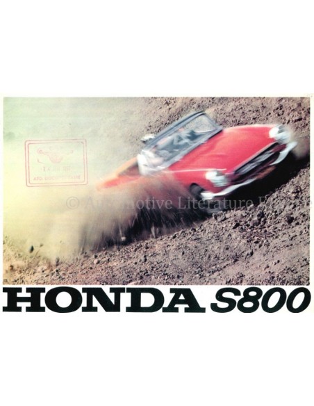 1966 HONDA S800 PROSPEKT ENGLISCH