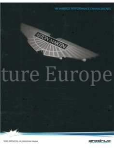 2007 ASTON MARTIN V8 VANTAGE PRODRIVE BROCHURE ENGELS
