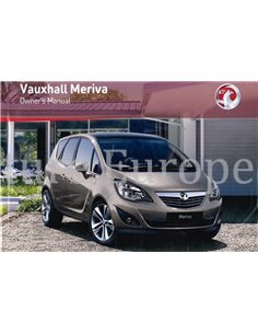2010 VAUXHALL MERIVA INSTRUCTIEBOEKJE ENGELS