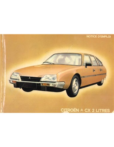 1981 CITROEN CX 2 LITER INSTRUCTIEBOEKJE FRANS