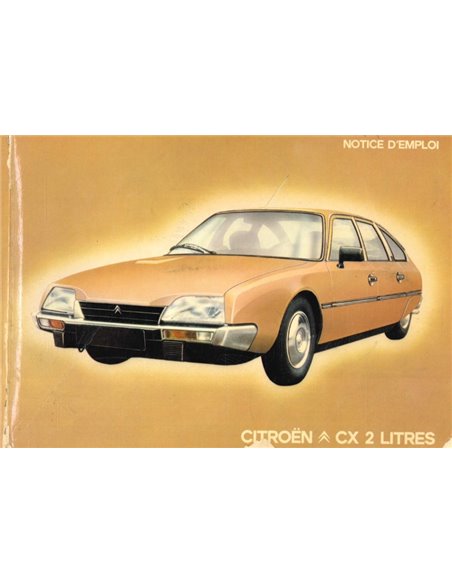1981 CITROEN CX 2 LITER INSTRUCTIEBOEKJE FRANS