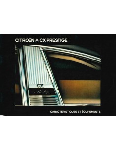 1980 CITROEN CX PRESTIGE INSTRUCTIEBOEKJE FRANS