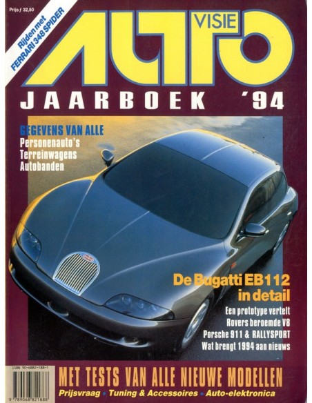 1994 AUTOVISIE JAARBOEK NEDERLANDS