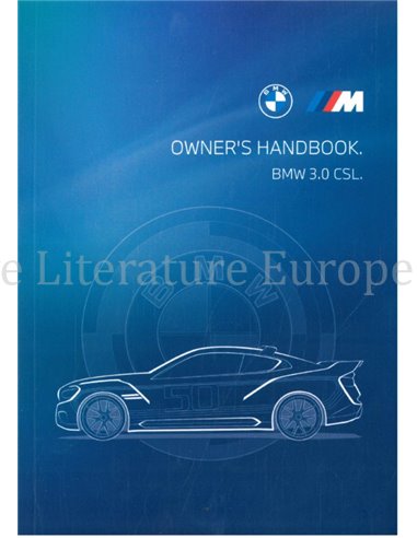 2023 BMW 3.0 CSL BETRIEBSANLEITUNG ENGLISCH 