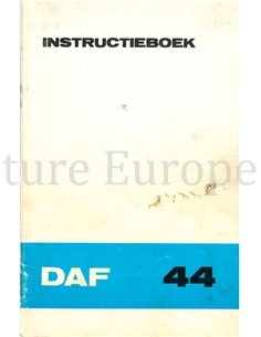 1972 DAF 44 OWNERS MANUAL DUTCH