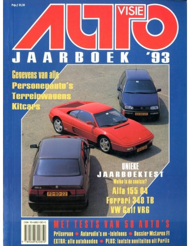 1993 AUTOVISIE JAARBOEK NEDERLANDS