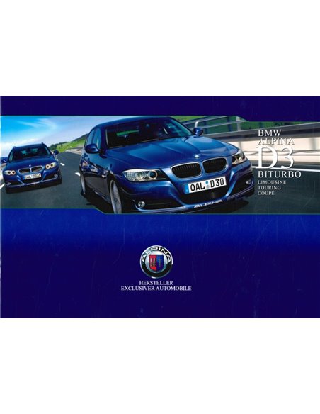 2008 BMW ALPINA D3 BITURBO BROCHURE GERMAN