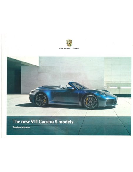 2020 PORSCHE 911 CARRERA S HARDCOVER PROSPEKT ENGLISCH
