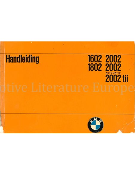 1973 BMW 1602 1802 2002 INSTRUCTIEBOEKJE NEDERLANDS