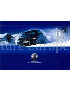 2008 BMW ALPINA B3 BITURBO COUPE ALLRAD BROCHURE DUITS