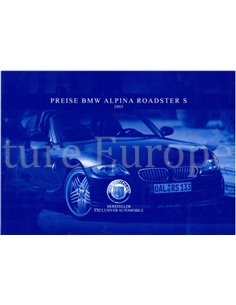 2004 BMW ALPINA ROADSTER S BROCHURE GERMAN 2