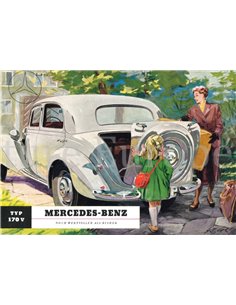 1950 MERCEDES BENZ 170 V PROSPEKT DEUTSCH