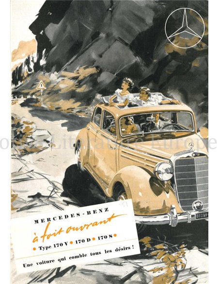 1951 MERCEDES BENZ TYPE 170 BROCHURE FRANS