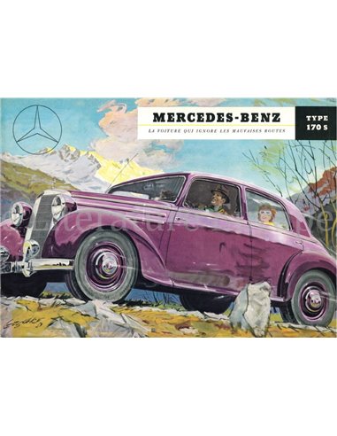 1952 MERCEDES BENZ 170 S BROCHURE FRANS