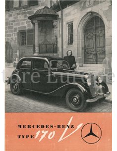 1947 MERCEDES BENZ 170 V PROSPEKT ENGLISCH