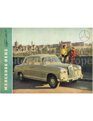 1954 MERCEDES BENZ TYP 180 D PROSPEKT ENGLISCH