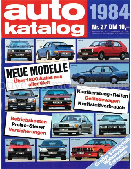 1984 AUTO KATALOG GERMAN 27