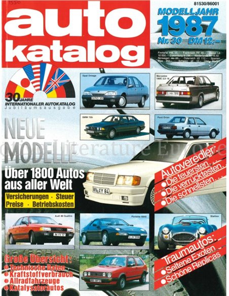 1987 AUTO KATALOG DUITS 30