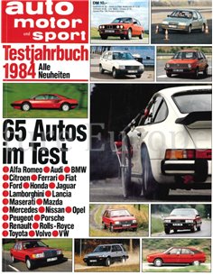 1984 AUTO MOTOR UND SPORT TESTJAHRBUCH GERMAN 