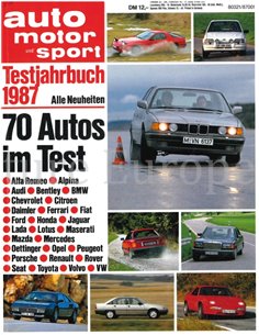 1987 AUTO MOTOR UND SPORT TESTJAHRBUCH DEUTSCH 