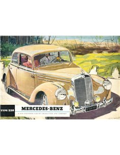 1952 MERCEDES BENZ TYPE 220 PROSPEKT ENGLISCH