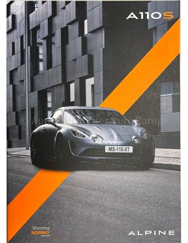 2019 ALPINE A110S BROCHURE FRENCH | ENGLISH