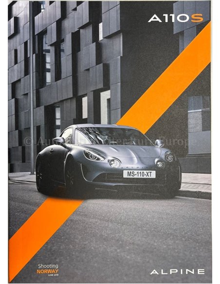 2019 ALPINE A110S BROCHURE FRENCH | ENGLISH